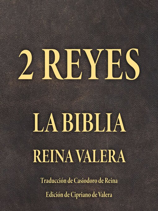 Title details for 2 Reyes by Casiodoro de Reina - Available